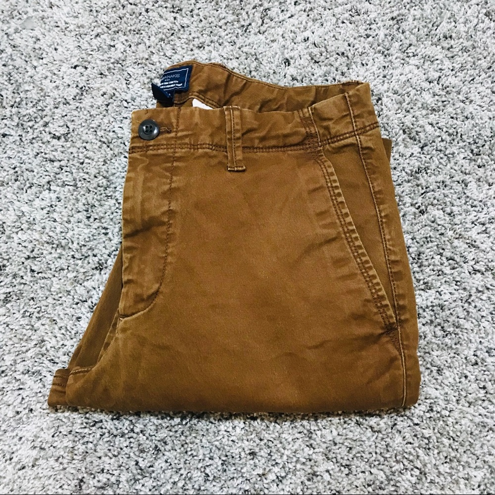 Gap Khakis Brown Slim Stretch
